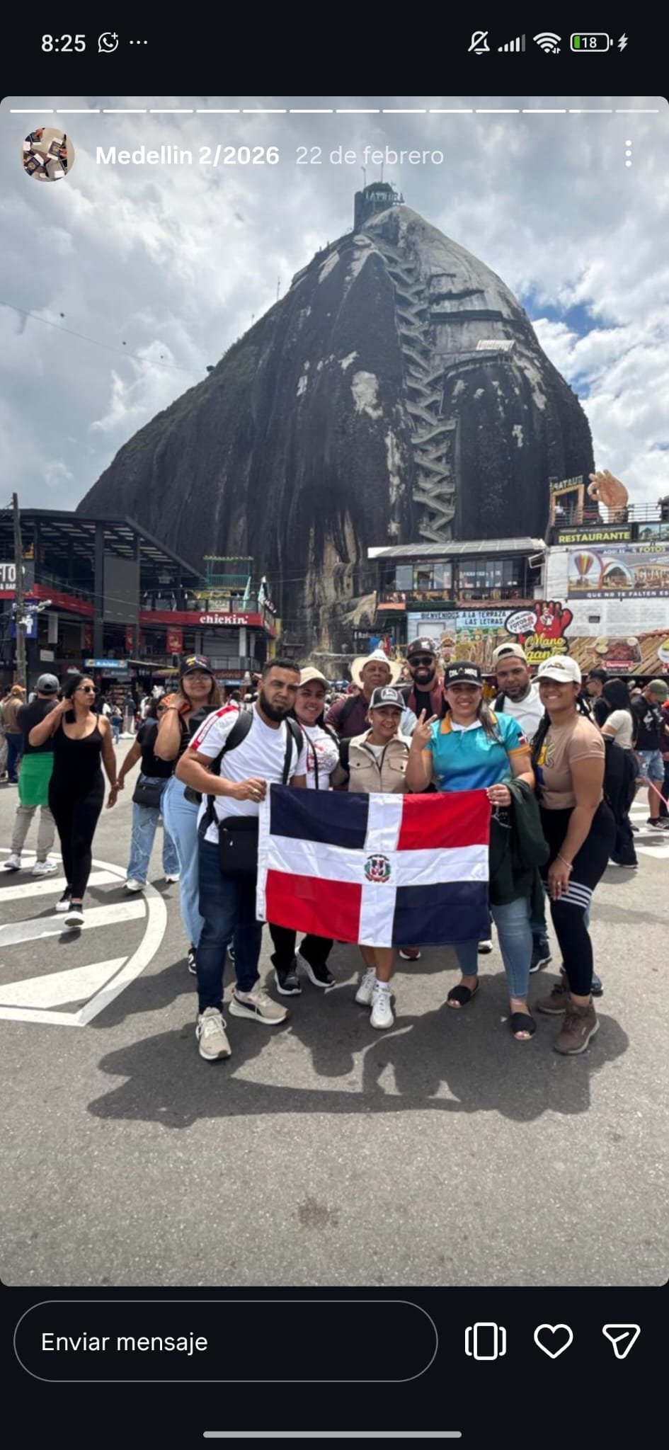 Grupo viajando a Colombia